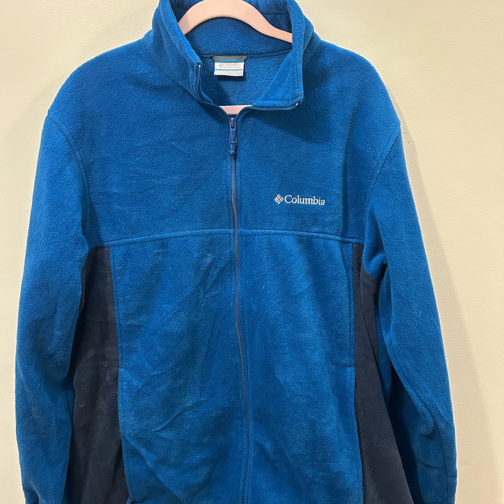 Columbia Blue Fleece Jacket Men’s Size Large